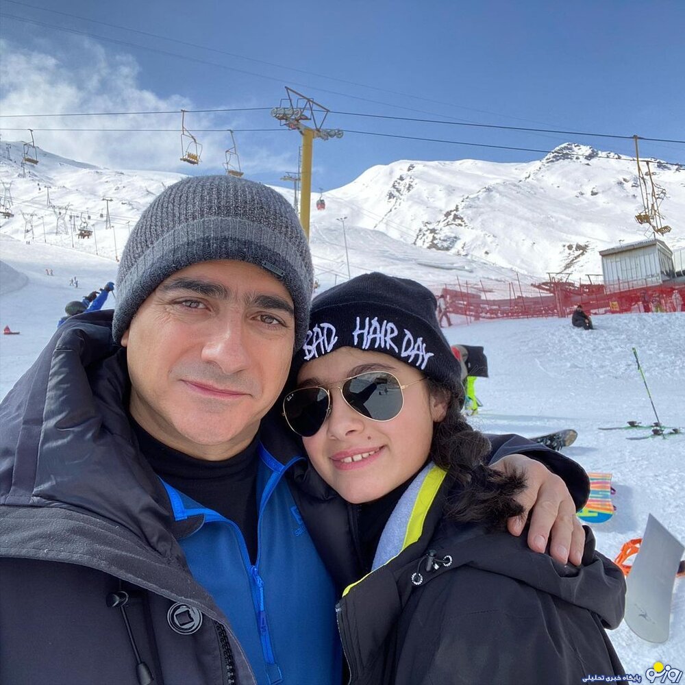 همایون شجریان به همراه نفسش در پیست اسکی+ عکس همایون شجریان به همراه نفسش در پیست اسکی+ عکس