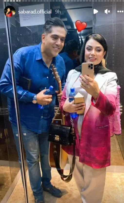 وضعیت عجیب صبا راد و همسرش در آسانسور + عکس وضعیت عجیب صبا راد و همسرش در آسانسور + عکس