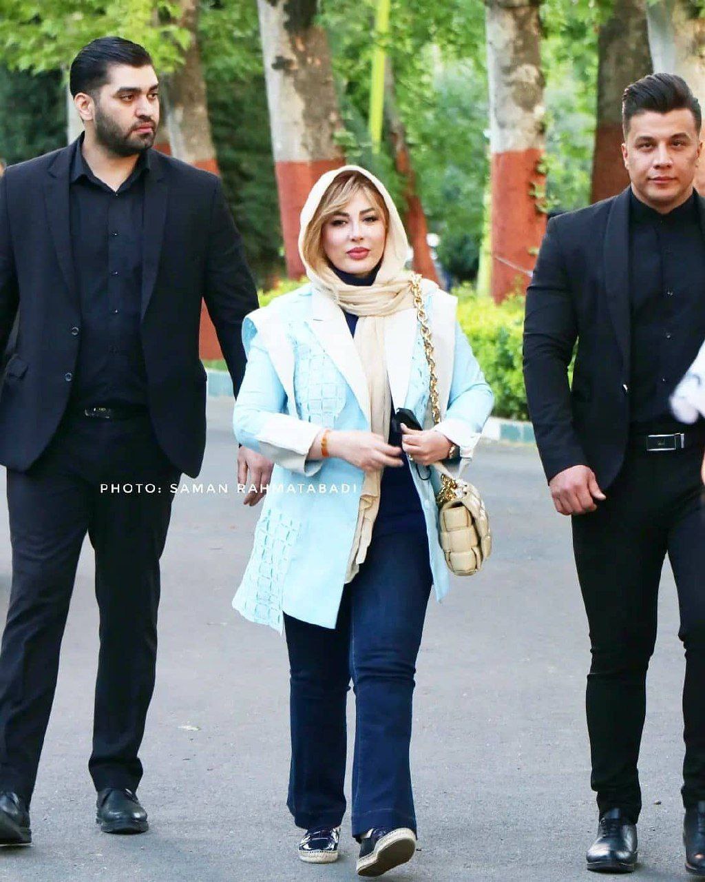 پشت پرده عکس بادیگارد نیوشا ضیغمی/ عکس پشت پرده عکس بادیگارد نیوشا ضیغمی/ عکس