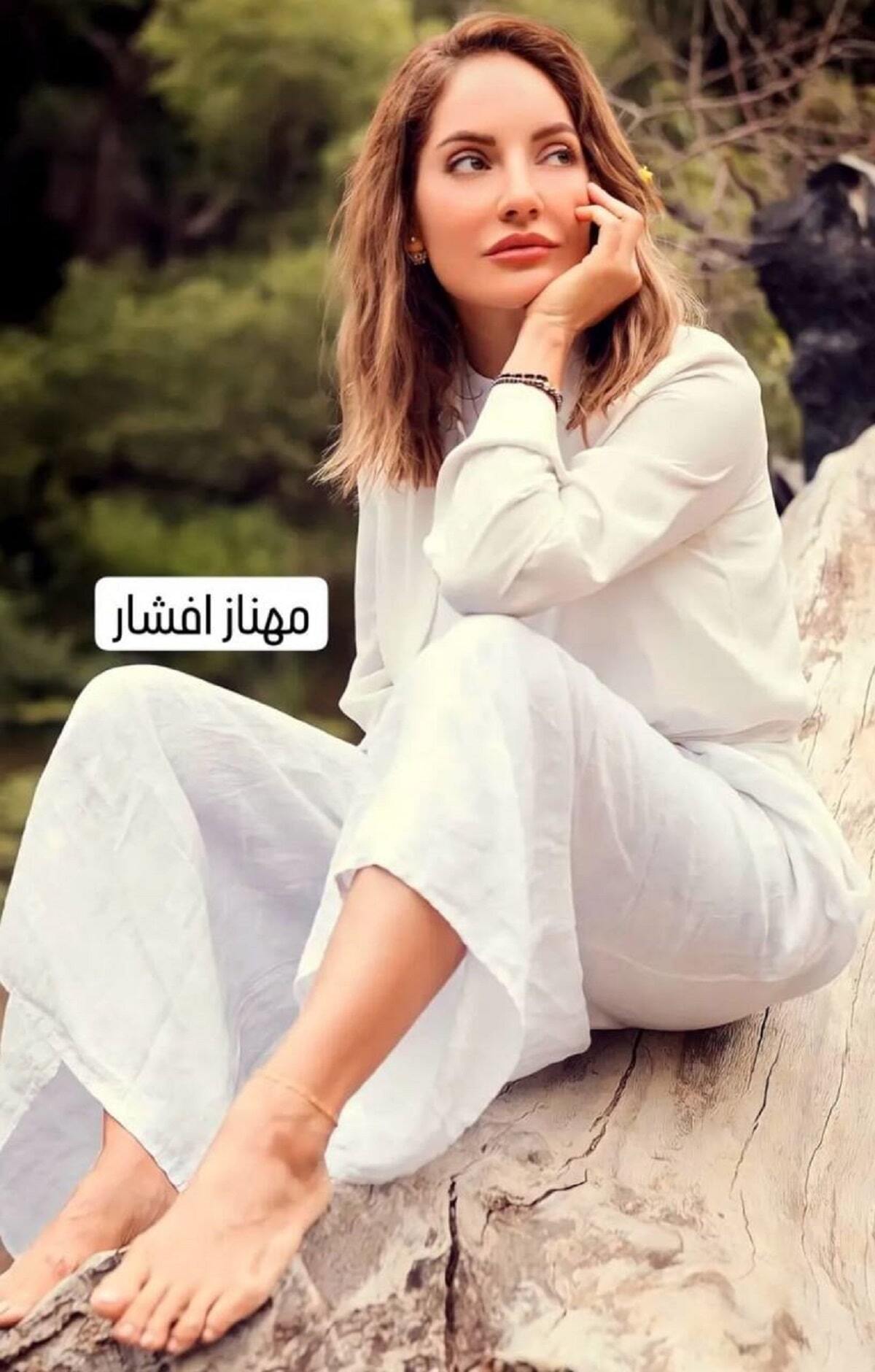 جنجال جدید مهناز افشار به این تیپ و لباس باز/عکس جنجال جدید مهناز افشار به این تیپ و لباس باز/عکس