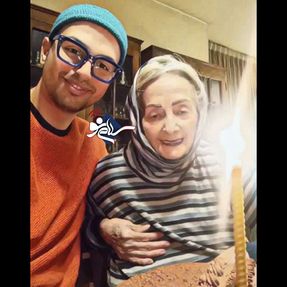 جشن تولد ۸۴ سالگی کتایون امیرابراهیمی در کنار نوه‌اش/عکس