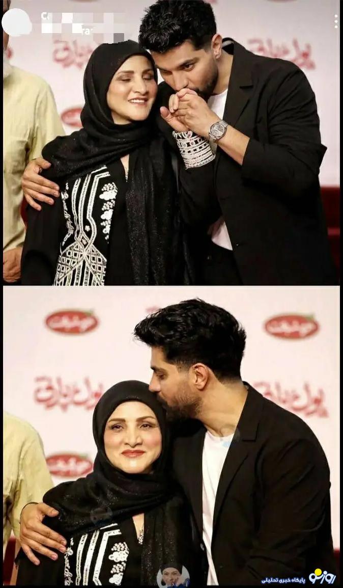 بوسه جنجالی سینا مهراد بر دستان این خانم سوژه عکاسان شد!+ عکس بوسه جنجالی سینا مهراد بر دستان این خانم سوژه عکاسان شد!+ عکس