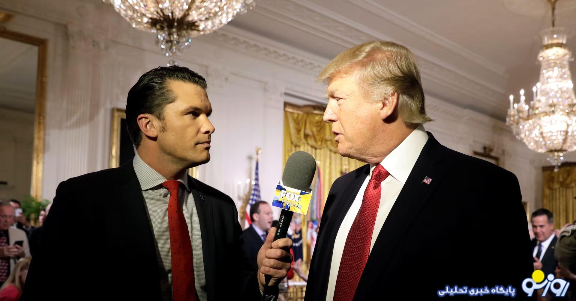 ترامپ پیت هگزت، مجری شبکه فاکسنیوز را به عنوان وزیر دفاع آمریکا انتخاب کرد ترامپ پیت هگزت، مجری شبکه فاکسنیوز را به عنوان وزیر دفاع آمریکا انتخاب کرد