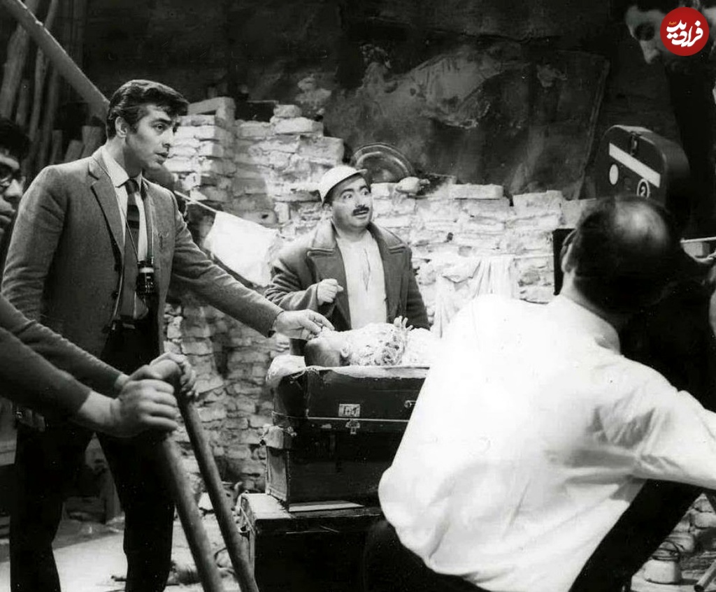 «فردین» در پشت صحنه فیلم سلطان قلبها