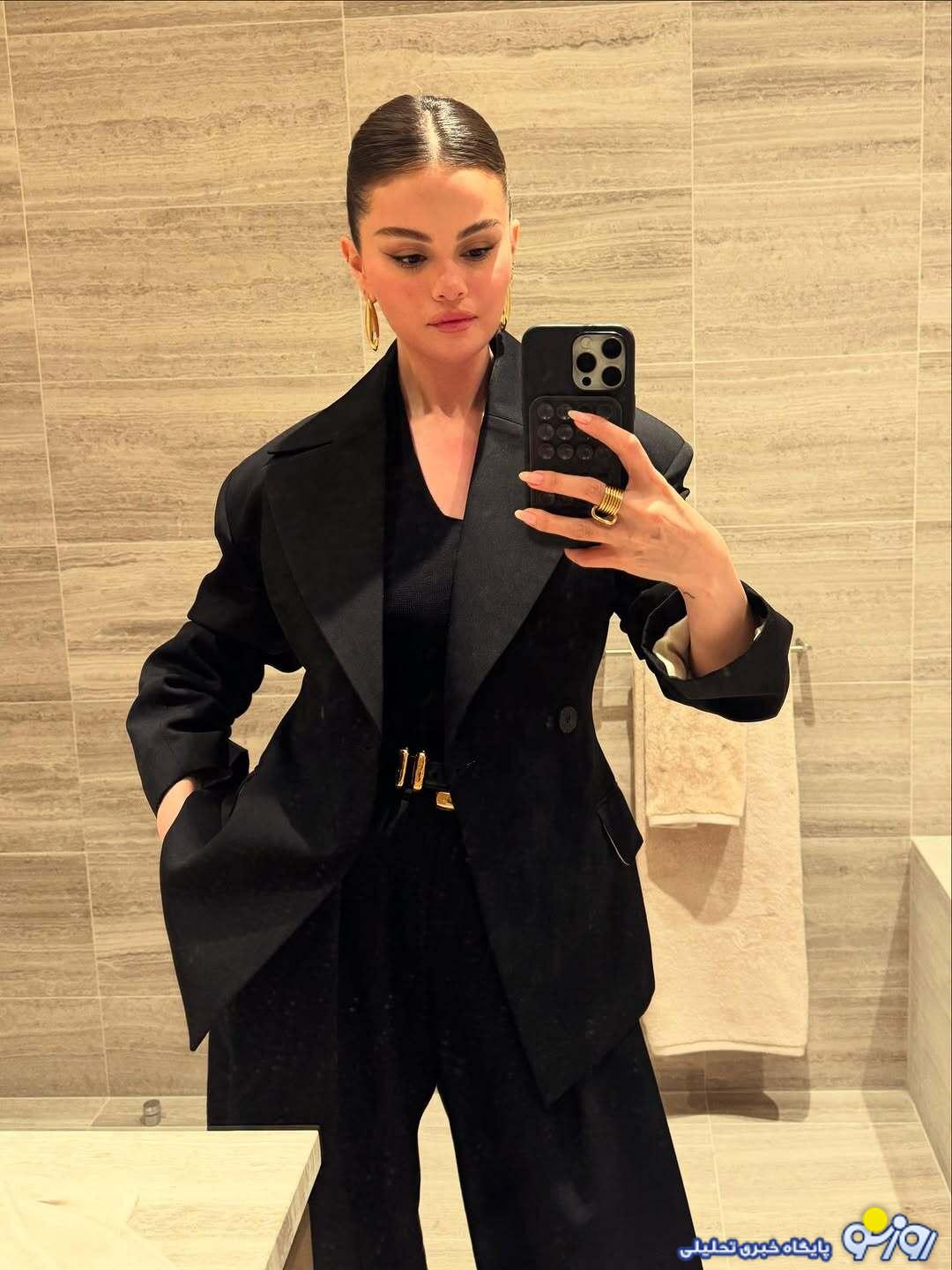 سلنا گومز با یک استایل مشکی دلبری کرد/عکس سلنا گومز با یک استایل مشکی دلبری کرد/عکس