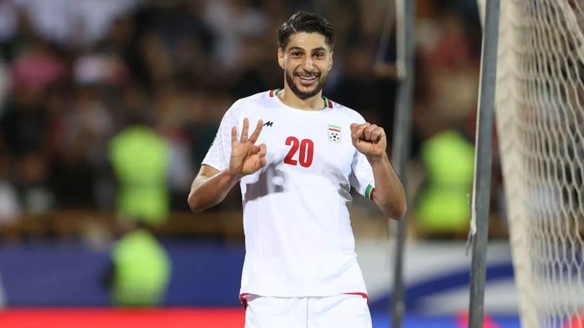 محمدمهدی محبی وینگر تیم ملی ایران و سپاهان  - بازی ایران و کره شمالی - جام جهانی 2026