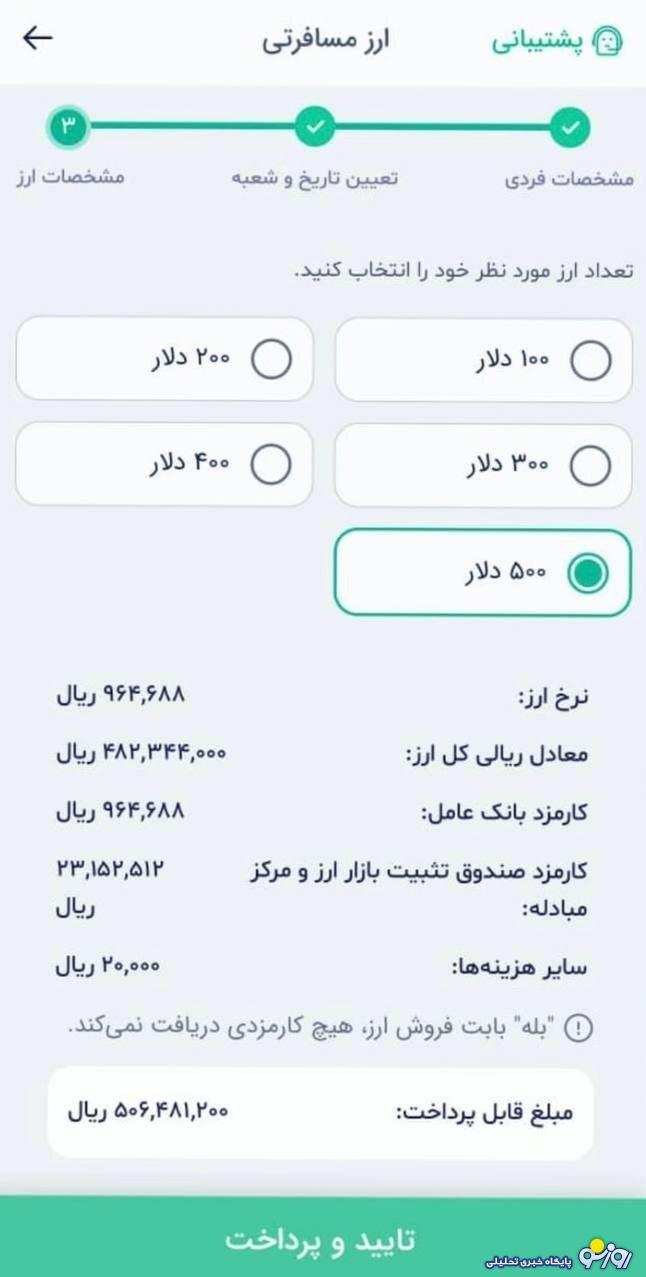 دلار مسافرتی ناگهان ۱۰۱ هزار تومان شد