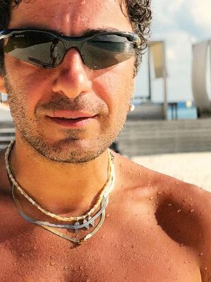 نوید محمدزاده در یک سفر خانوادگی