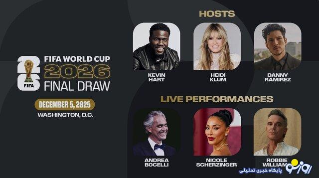 سلبریتیهای جام جهانی ۲۰۲۶ مشخص شدند سلبریتیهای جام جهانی ۲۰۲۶ مشخص شدند