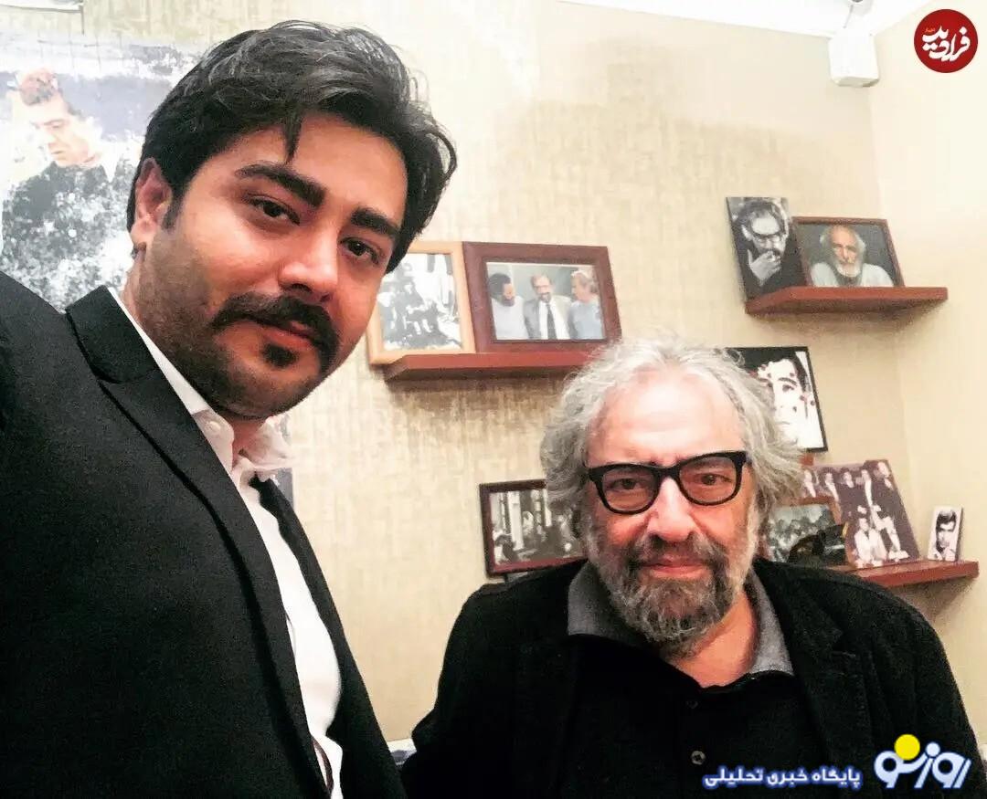 همسر مریم مومن در کنار کارگردان قیصر همسر مریم مومن در کنار کارگردان قیصر