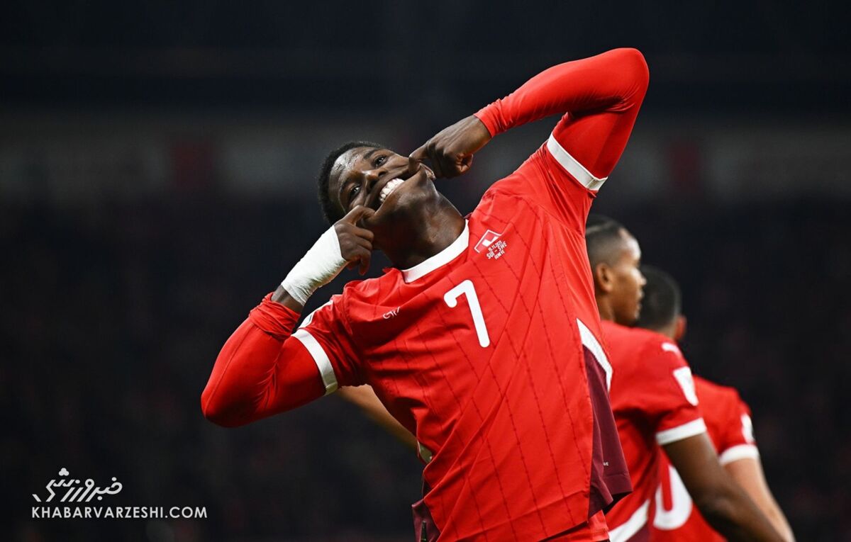 بریل امبولو بازیکن شماره ۷ سوئیس