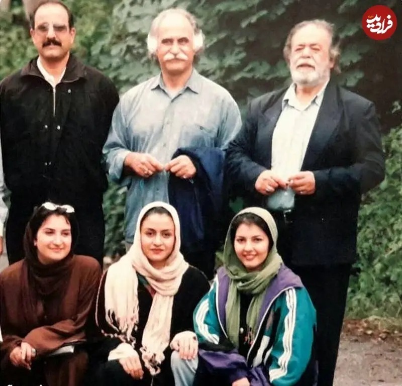 محمدعلی کشاورز در کنار مریلا زارعی