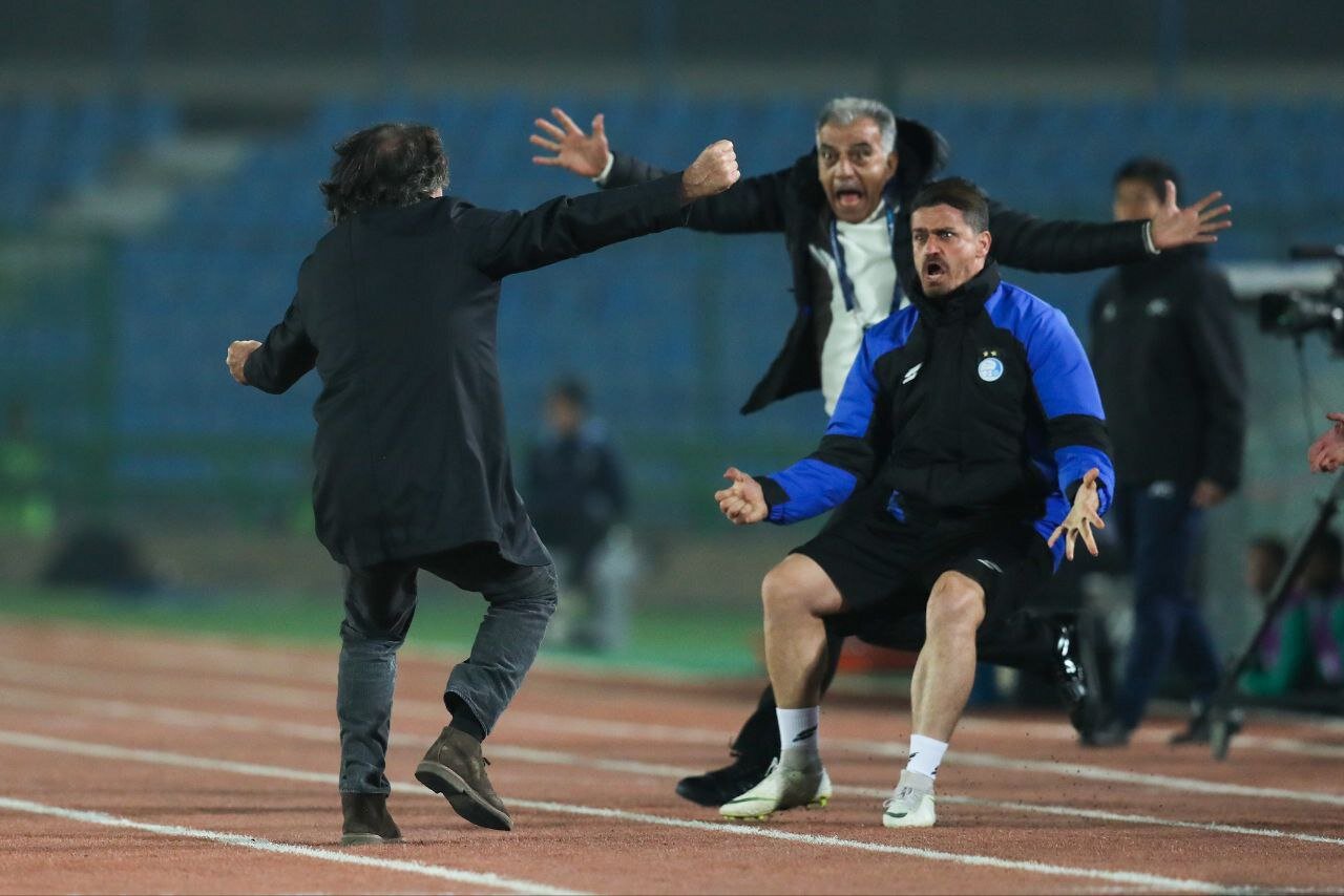 عکس| انفجار وریا غفوری بعد از گل استقلال